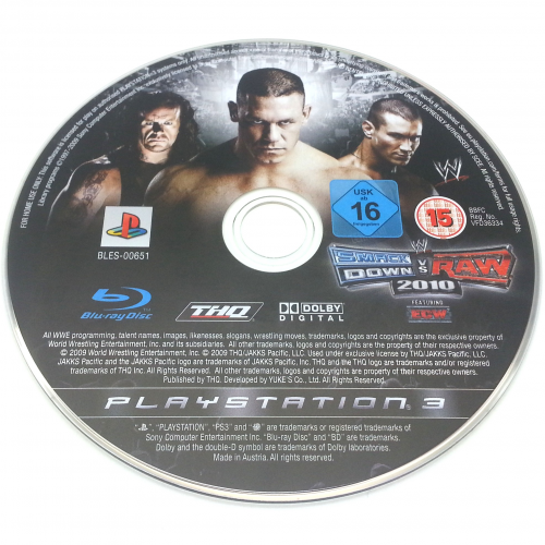 Playstation 3 Wwe Smackdown Vs Raw 10 Pal Games For Sale