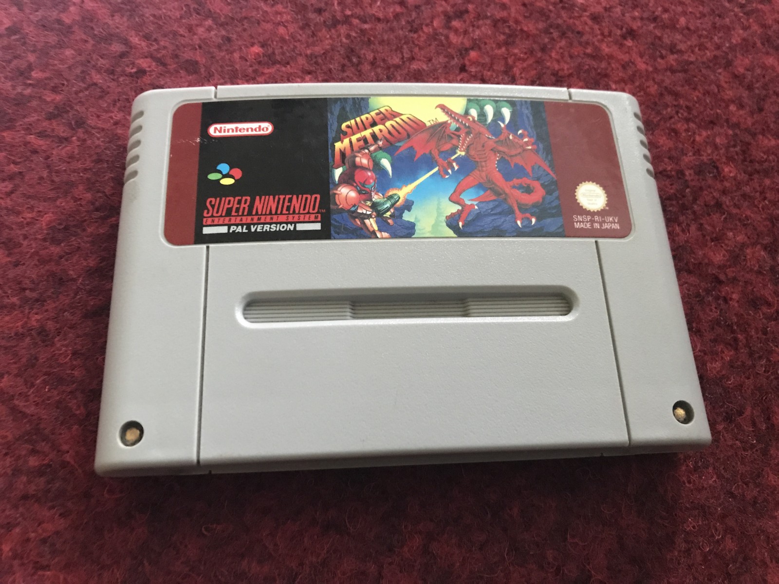 super metroid snes cartridge