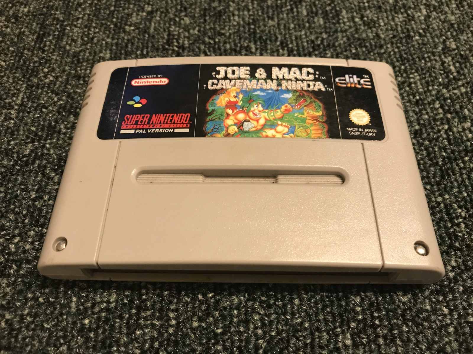 Super Nintendo SNES: Super Nintendo Game Joe & Mac Caveman Ninja