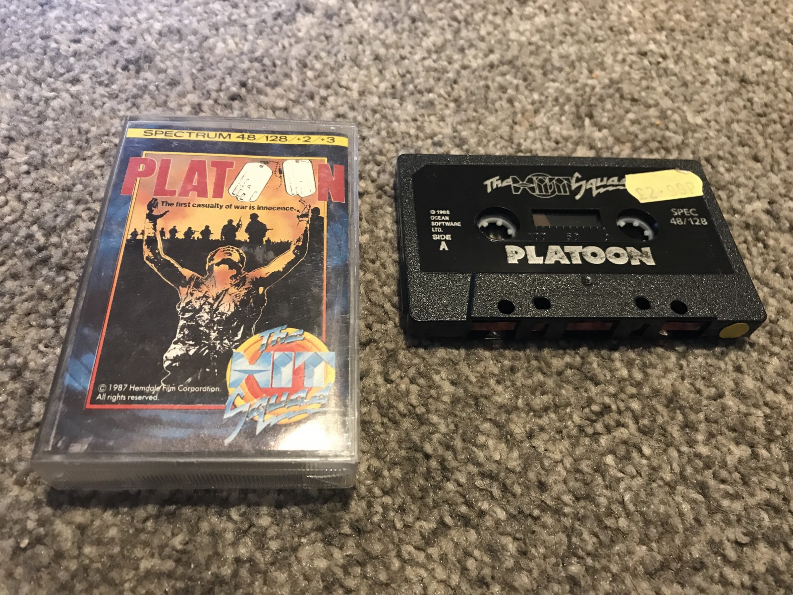 ZX81 / ZX Spectrum: ZX Spectrum 48k game Platoon - The Hit Squad