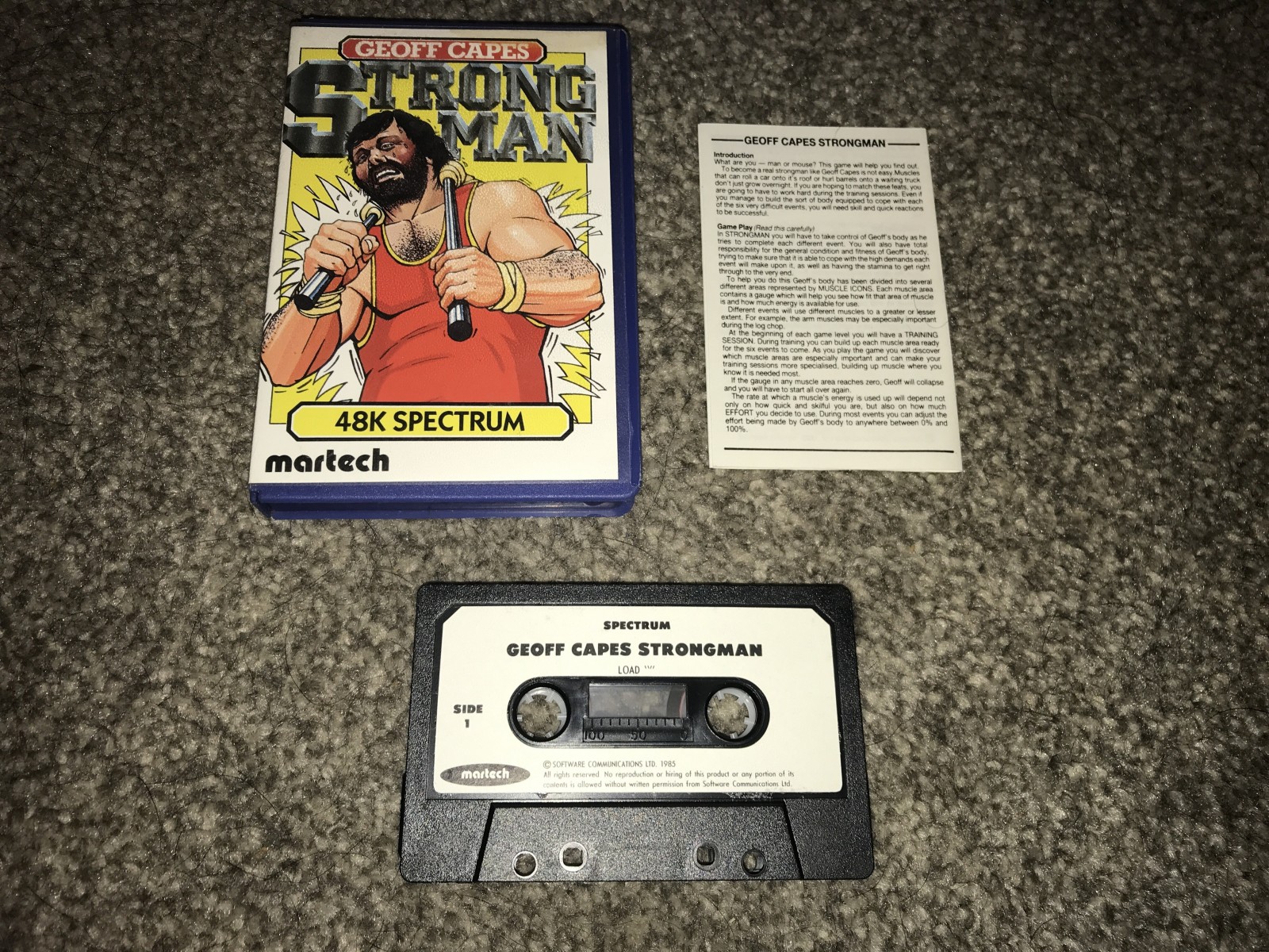 ZX81 / ZX Spectrum: zx spectrum game geoff capes strong man - martech